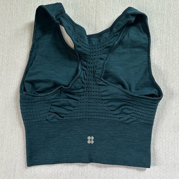 Sweaty Betty Seamless Sports Bra Teal Size Small - Picture 3 of 4